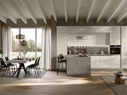 Cucina Moderna con penisola Art-Lumia di Stosa
