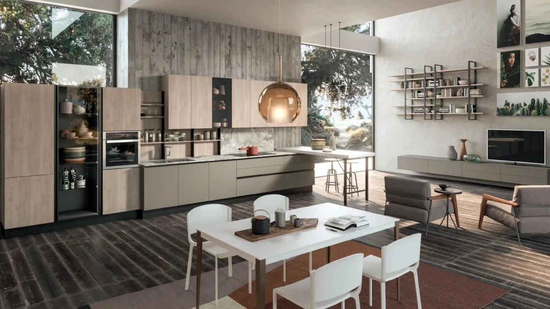 Cucina Penelope Argilla e Rovere di Aran