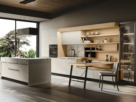 Cucina Moderna con isola Piana di Imab