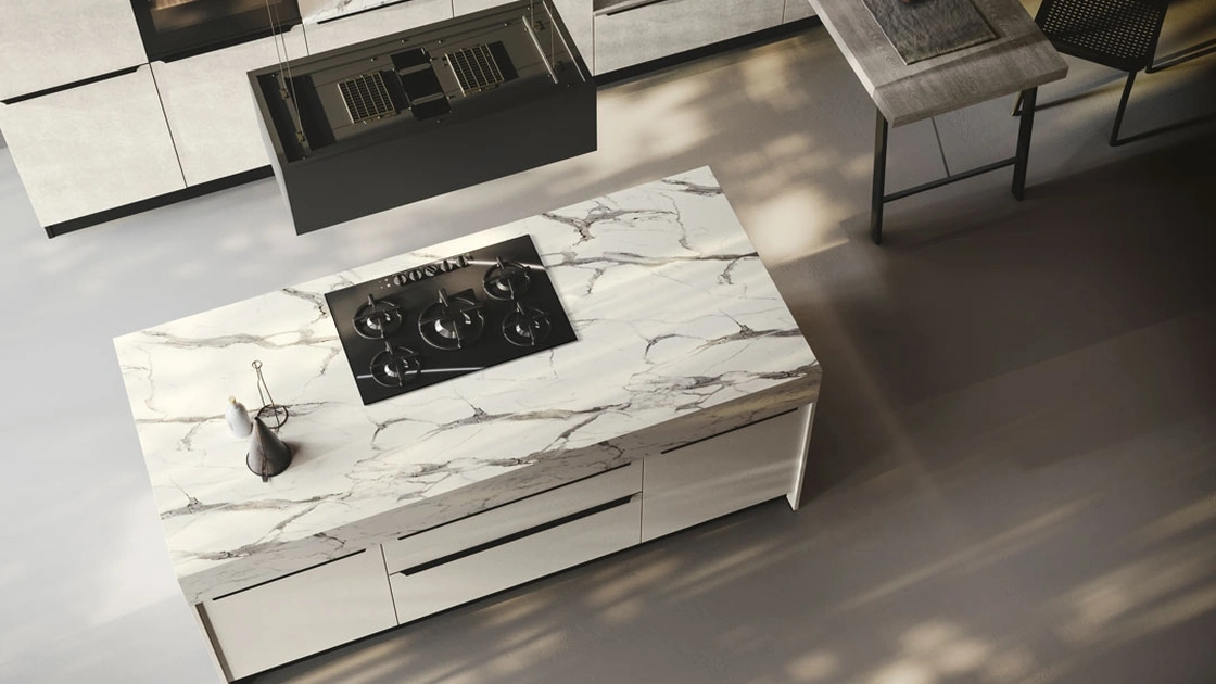 Cucina Moderna con isola Piana di Imab